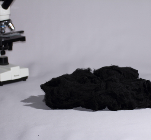 Benzene reduction nylon figured island spun-black