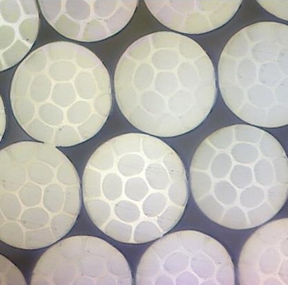 Microstructure of products-16 islands sea-island fiber