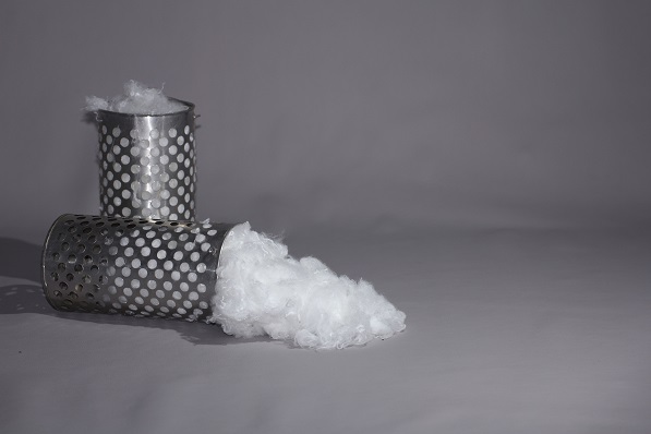Alkali reduction white renewable polyester figured island fiber
