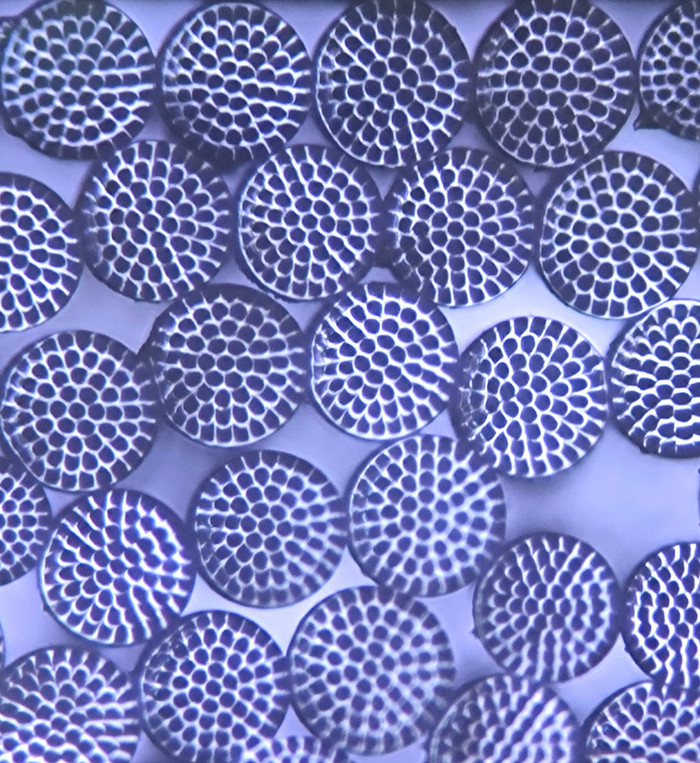 Microstructure of products-64 islands sea-island fiber