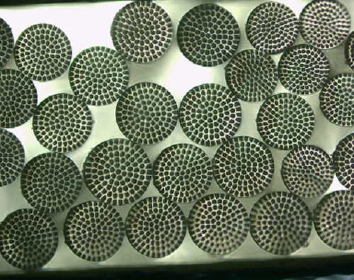 Microstructure of products-100 islands sea-island fiber